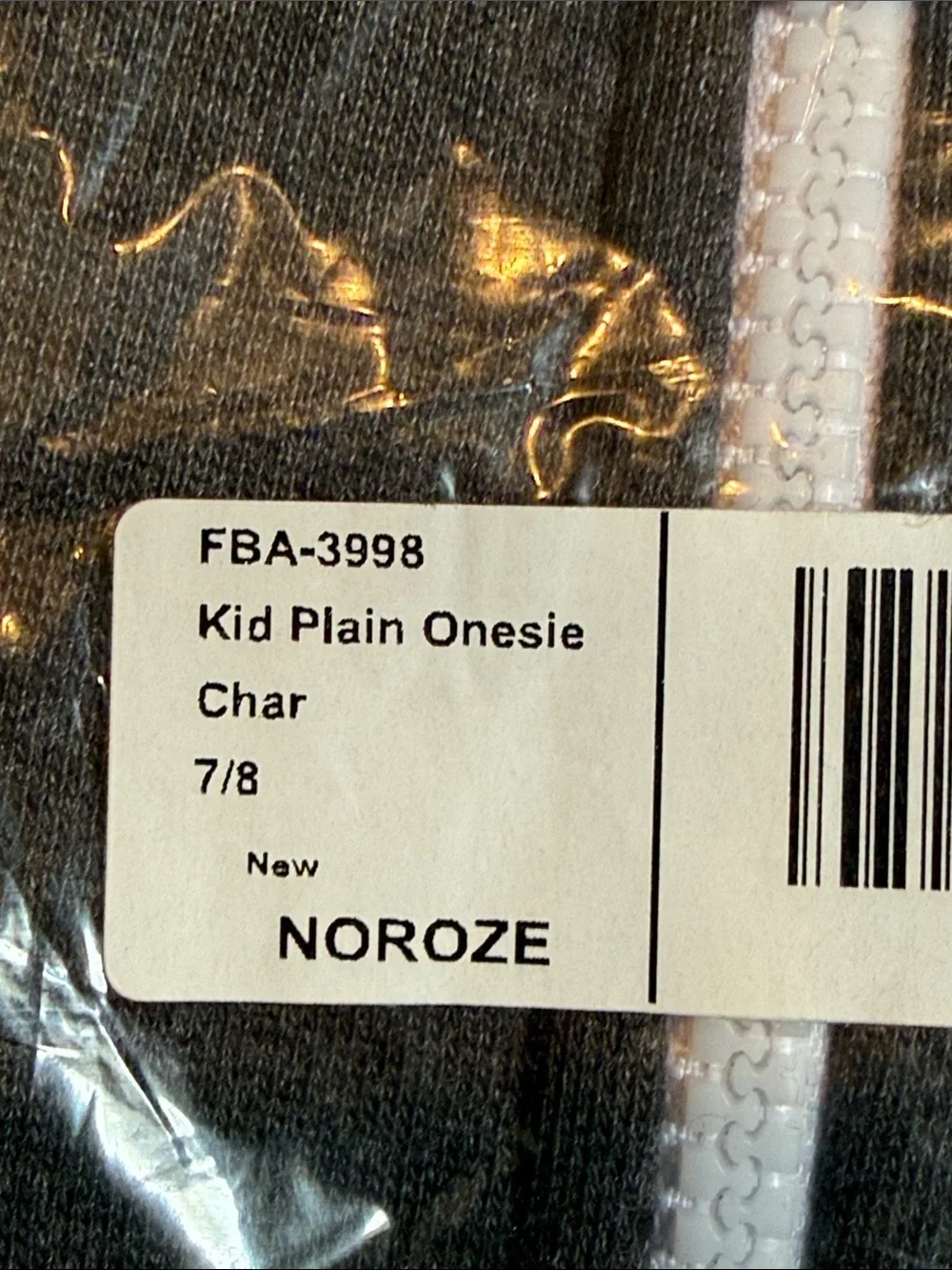 NWT Kids Charcoal Cozy Fleece Hooded Onesie – Unisex